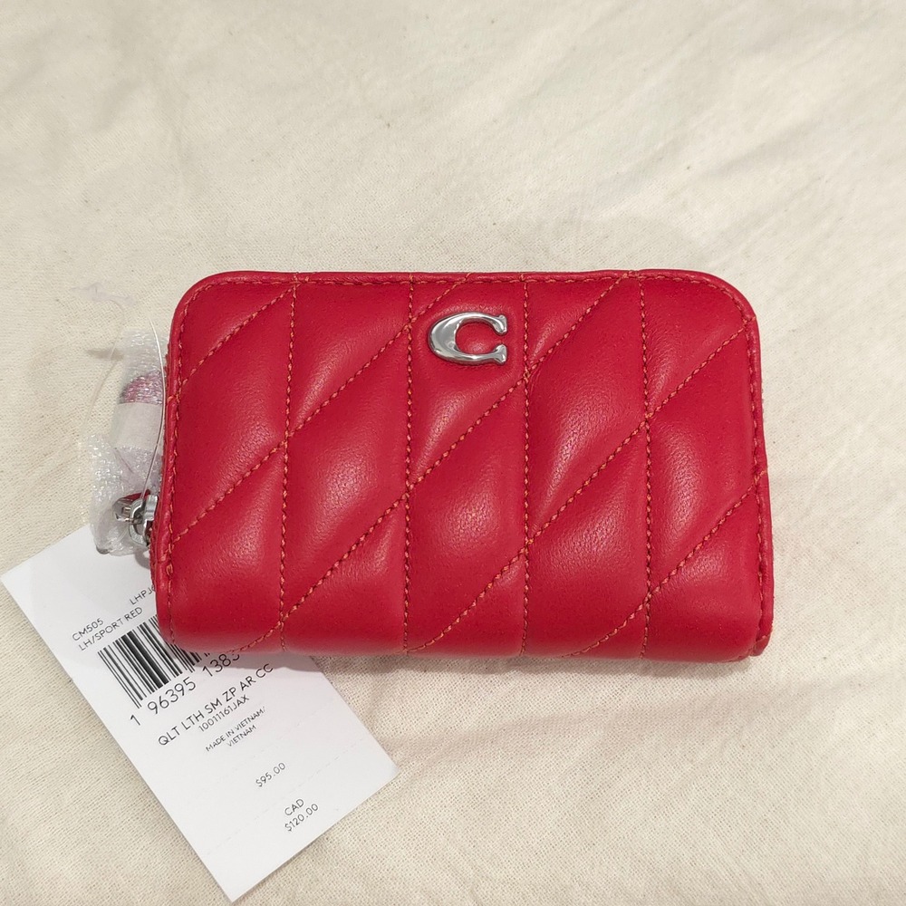 Coach Essential Small Zip Around Card Case (Brand New)